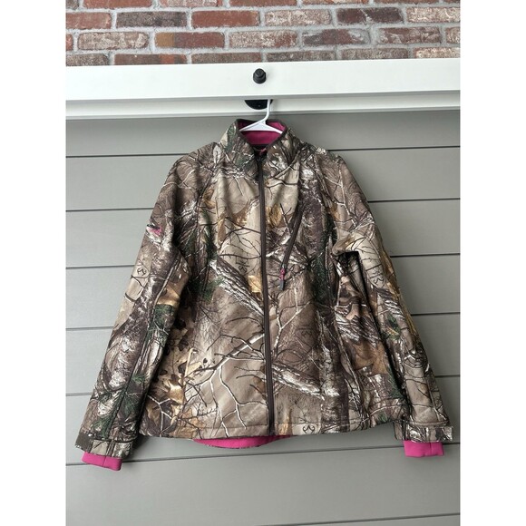 Real Tree Women’s Wind And Water Resistant Fleece Lined Hunting Camo Jacket XL - Picture 1 of 7